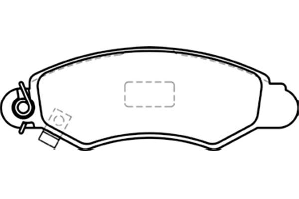 KAVO PARTS Комплект тормозных колодок, дисковый тормоз BP-8520
